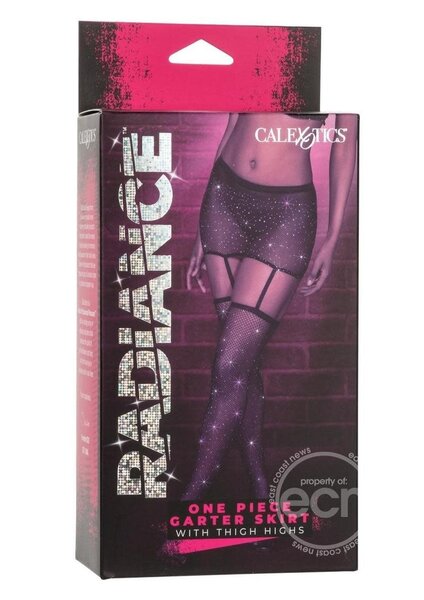 RADIANCE RADIANCE 1PC GARTER SKIRT THIGH HI BLACK