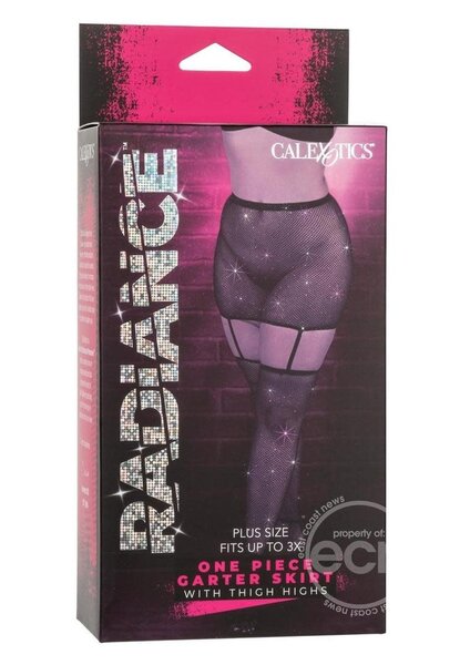 RADIANCE RADIANCE 1PC GARTER SKIRT THIGH HI BLACK