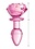 XR Brands BOOTY SPARKS PINK ROSE GLASS SMALL