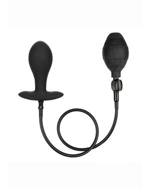 CalExotics WEIGHTED SILICONE INFLATABLE PLUG LARGE BLACK