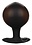 CalExotics WEIGHTED SILICONE INFLATABLE PLUG LARGE BLACK