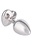 CalExotics JEWEL RUBY HEART ALUMINUM ANAL PLUG