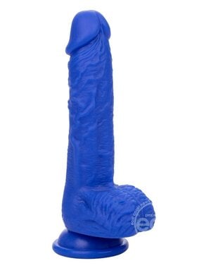 CalExotics ADMIRAL VIBRATING SAILOR 7inch RECHARGEABLE BLUE DILDO