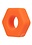 CalExotics ALPHA LIQUID SILICONE PROLONG SEXAGON COCK RING ORANGE