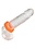 CalExotics ALPHA LIQUID SILICONE PROLONG SEXAGON COCK RING ORANGE