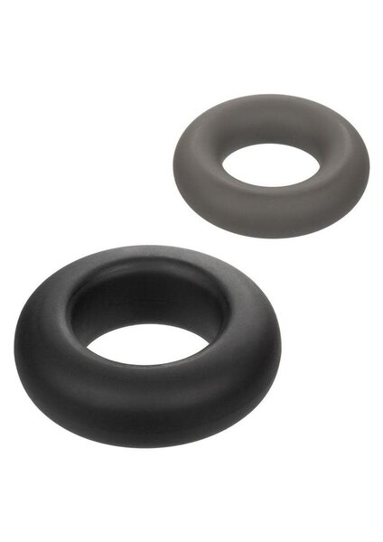 CalExotics ALPHA LIQUID SILICONE PROLONG COCK RING 2 PIECE SET