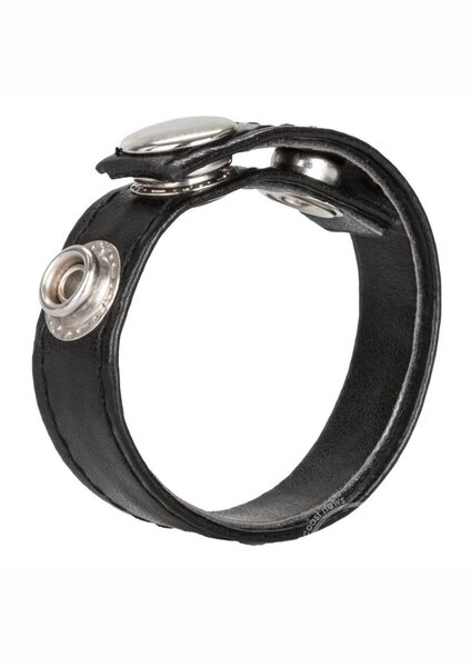 CalExotics LEATHER 3 SNAP COCK RING