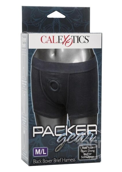 Doc Johnson PACKER GEAR BLACK BOXER HARNESS