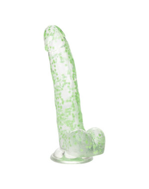 CalExotics NAUGHTY BITS I LEAF DICK GLOW-IN-THE-DARK WEED LEAF DILDO
