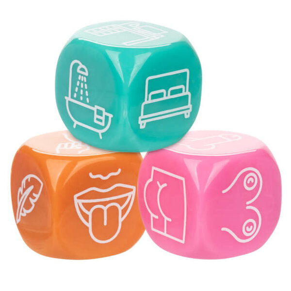 CalExotics NAUGHTY BITS ROLL WITH IT ICON-BASED SEX DICE GAME