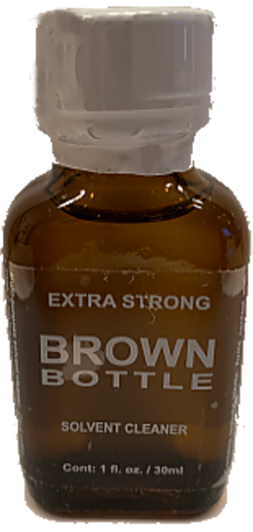 BROWN BOTTLE HEAD CLEANER LRG BROWN BOTTLE