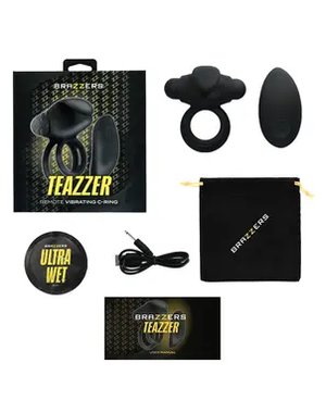 BRAZZERS BRAZZERS TEAZZER REMOTE VIBRATING COCK RING