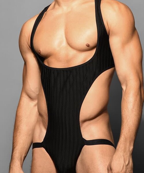 ANDREW CHRISTIAN ANDREW CHRISTIAN MIDNIGHT MESH SINGLET WITH ALMOST NAKED BLACK