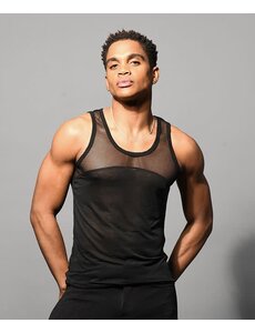 ANDREW CHRISTIAN ANDREW CHRISTIAN CITY MESH BURNOUT TANK