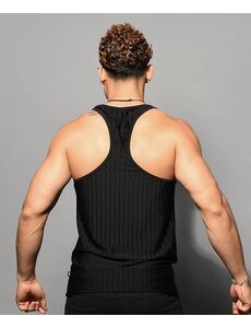 ANDREW CHRISTIAN ANDREW CHRISTIAN MIDNIGHT MESH SQUARE NECK TANK