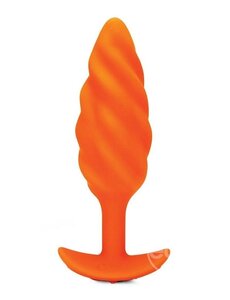 B-VIBE B-VIBE SWIRL TEXTURE PLUG ORANGE
