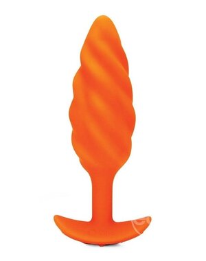 B-VIBE B-VIBE SWIRL TEXTURE PLUG ORANGE