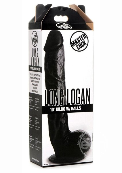 XR Brands MASTER COCK LONG LOGAN WITH BALLS 10"