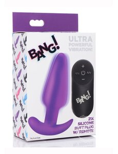 BANG! BANG! 21X VIBRATING SILICONE BUTT PLUG WITH REMOTE