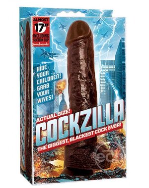 BBC'S COCKZILLA BLACK 17" DILDO