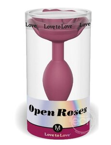 LOVE TO LOVE OPEN ROSES SILICONE ANAL PLUG MEDIUM