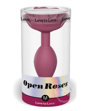 LOVE TO LOVE OPEN ROSES SILICONE ANAL PLUG MEDIUM