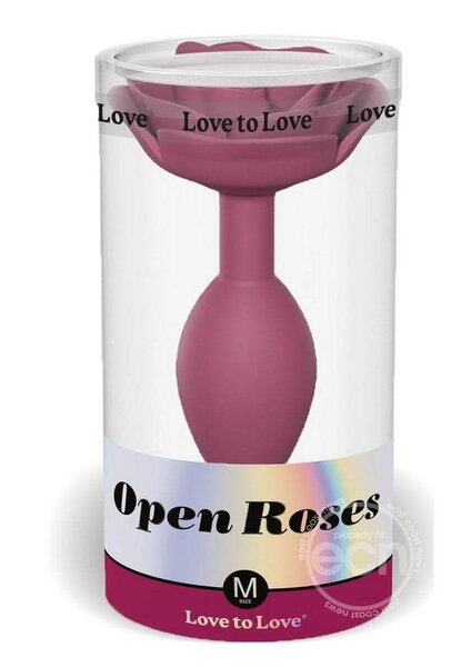 LOVE TO LOVE OPEN ROSES SILICONE ANAL PLUG MEDIUM