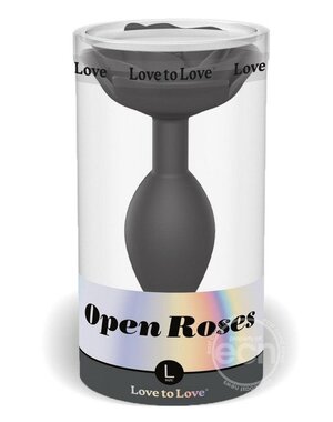 LOVE TO LOVE OPEN ROSE SILICONE ANAL PLUG LARGE