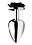 XR Brands BOOTY SPARKS BLACK ROSE ANAL PLUG