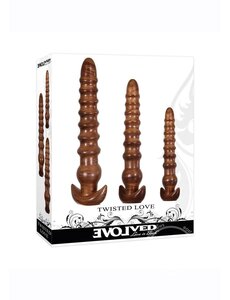 EVOLVED NOVELTIES EVOLVED TWISTED LOVE 3 PC PLUG SET
