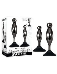EVOLVED NOVELTIES EVOLVED JOY STICKS ANAL PLUG SET BLACK