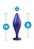 BLUSH NOVELTIES ANAL ADVENTURES MATRIX WAVY BLING PLUG SAPPHIRE