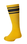 NASTY PIG NASTY PIG HOOK'D UP SPORT SOCKS ELECTRIC YELLOW/BLACK