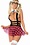 MAPALE LINGERIE MAPALE 6449 SCHOOL GIRL SKIRT WITH ATTACHED SUSPENDERS