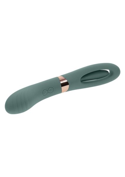 EVOLVED NOVELTIES EVOLVED CHICK FLICK RECHARGEABLE SILICONE DUAL VIBRATOR GREEN
