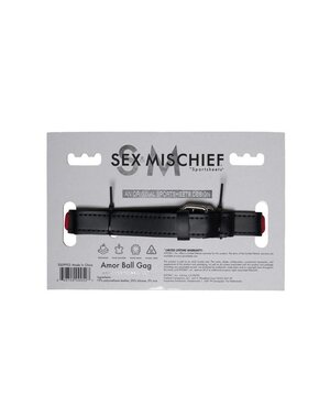 SEX & MISCHIEF SEX & MISCHIEF AMOR BALL GAG RED & BLACK