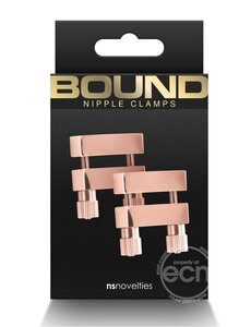 NS Novelties BOUND NIPPLE CLAMPS V1 ROSE GOLD