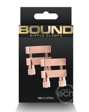 NS Novelties BOUND NIPPLE CLAMPS V1 ROSE GOLD