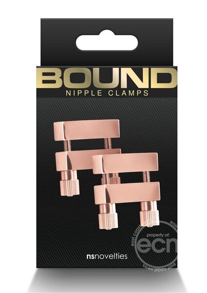 NS Novelties BOUND NIPPLE CLAMPS V1 ROSE GOLD