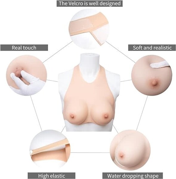 GUIENRLEA GUIENRLEA HALTER NECK SILICONE BREASTPLATE