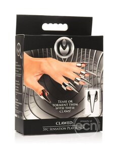 MASTER SERIES MASTER SERIES CLAWED SENSATIONS STAINLESS STEEL PLAY RINGS (5pc SET)