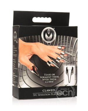 MASTER SERIES MASTER SERIES CLAWED SENSATIONS STAINLESS STEEL PLAY RINGS (5pc SET)