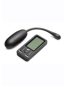 BANG! BANG! 25X RECHARGEABLE SILICONE PLUSH EGG WITH REMOTE BLACK