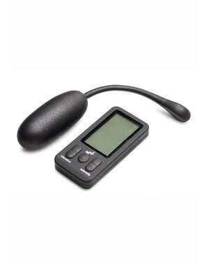 BANG! BANG! 25X RECHARGEABLE SILICONE PLUSH EGG WITH REMOTE BLACK