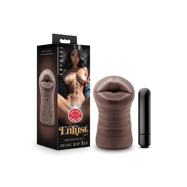 ENLUST ENLUST KRYSTAL MOUTH STROKER WITH VIBRATING BULLET