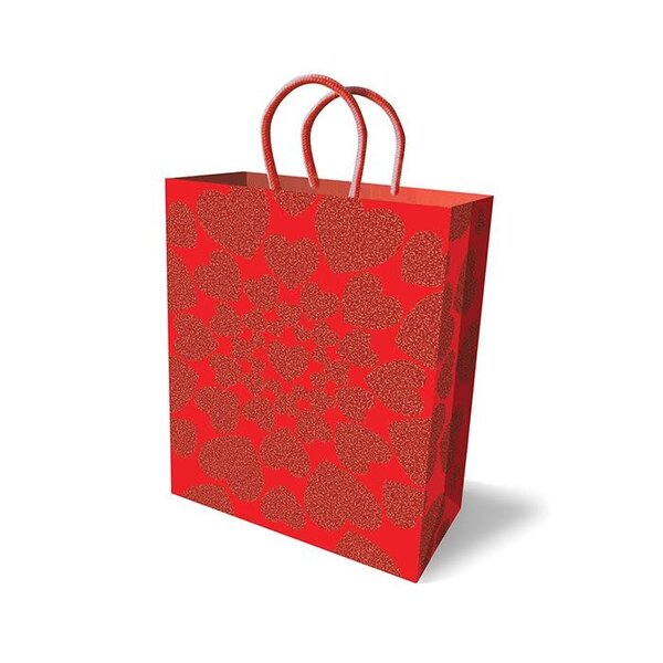 Little Genie Productions GLITTER HEARTS GIFT BAG