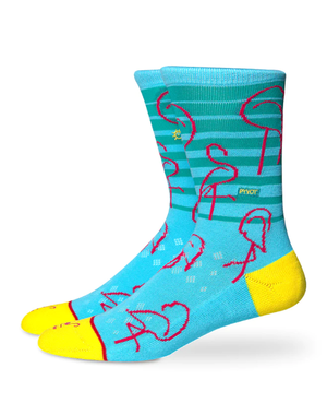 PYVOT PYVOT SOCKS NEON FLAMINGO