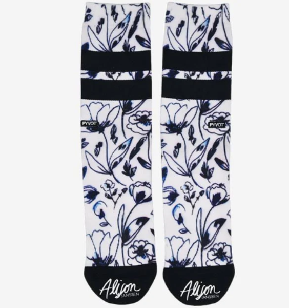 PYVOT PYVOT SOCKS FLORAL INK