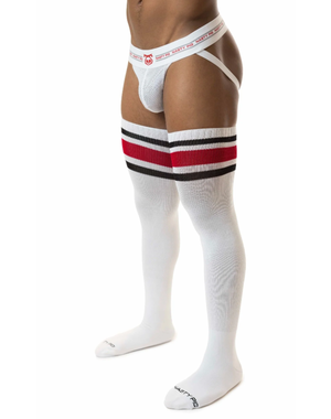 NASTY PIG NASTY PIG HOOK'D UP THIGH HIGH SOCKS WHITE