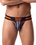 NASTY PIG NASTY PIG STATIC JOCK STRAP-STATIC GREY/FLAME ORANGE
